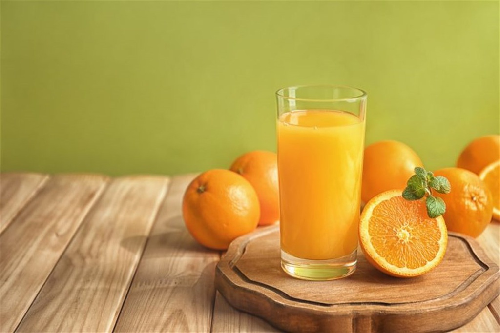 an orange  
